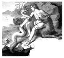 Nordic/Germanic Mythology : Loki, Fenrir & Midgard-Snake
