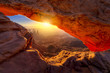Leinwandbild Motiv Mesa Arch at Sunrise