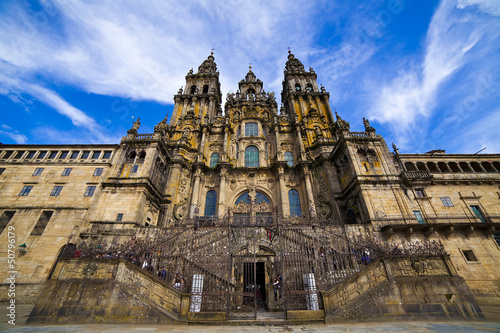 Fotografía Fachada de la Catedral de Santiago de Compostela