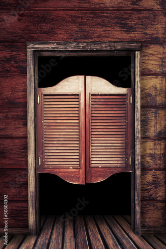 Naklejka dekoracyjna Old vintage wooden saloon doors