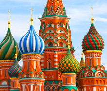 The Most Famous Place In Moscow, Saint Basil's Cathedral, Russia