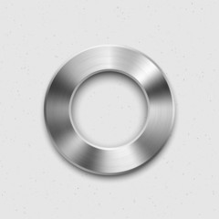Fototapete - Technology Volume Button with Metal Texture