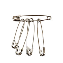 Series Of Safety Pin Isolated On White Background. ( Clipping Pa