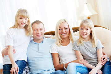 Wall Mural - Happy family