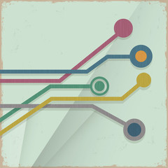 Wall Mural - abstract grunge technology background