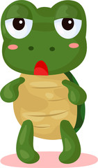 Sticker - cartoon turtle