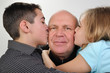 © Cherry-Merry - family portrait of elderly father with children