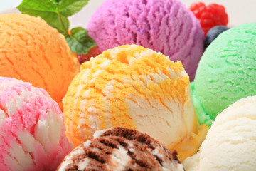 Wall Mural - Assorted ice cream