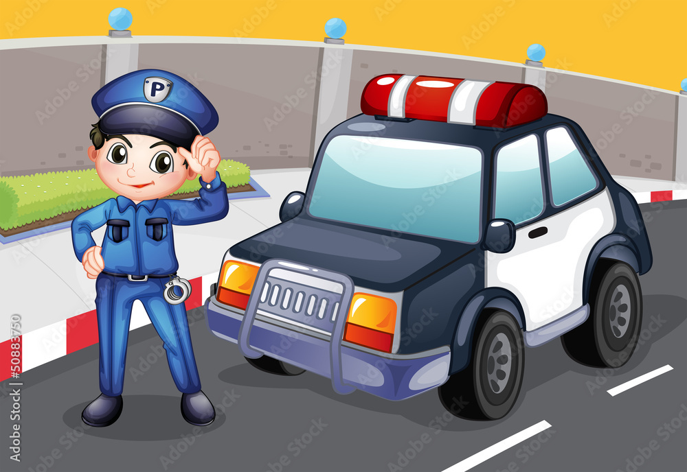 policjant-i-jego-radiowoz