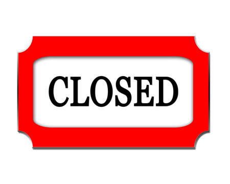 Closed sign