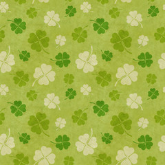 Wall Mural - seamless pattern with clovers