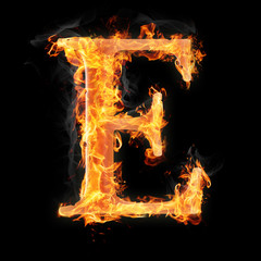 Fototapete - Burning objects and objects on fire background