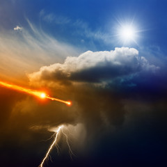 Wall Mural - dramatic background