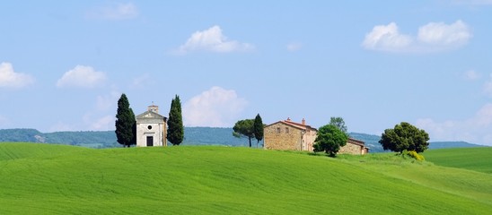 Canvas Print - Toskana Kapelle - Tuscany chapel 10