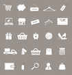 shopping and electronic commerce web icons set
