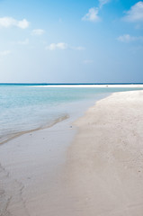 Sticker - Beach tropical with white sand and turquoise water