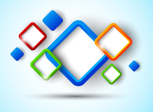 Background with squares