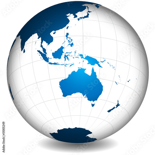 Australia Globe Wall Mural Wallpaper Murals Wallsheaven Hope