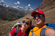 Switzerland - Matterhorn view hikers