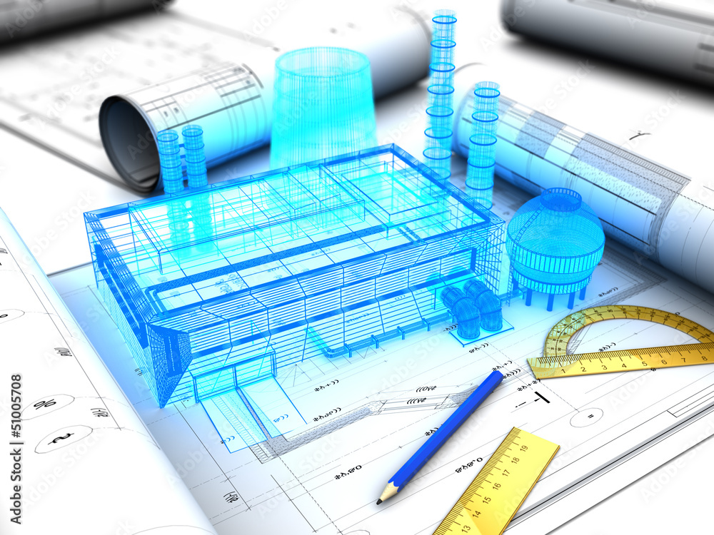 factory design Stock Illustration | Adobe Stock