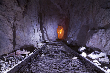 Wall Mural - Inside Gold Mine