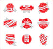 Red marketing label (set 7)