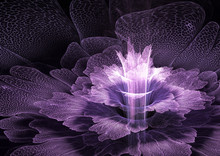 Purple Futuristic Flower