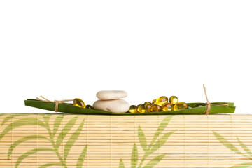 Wall Mural - Spa accessories.