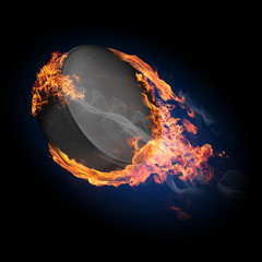 Fototapete - Burning objects and objects on fire background