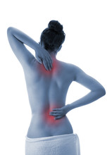 Woman With Back Pain - Selected Areas