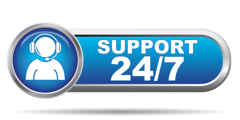 Wall Mural - SUPPORT 24 7 ICON