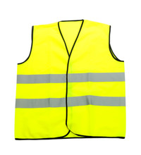 Yellow Vest, Isolated On Black