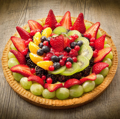 Poster - torta con frutta fresca