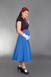 © Di Studio - young beautiful pregnant woman in retro clothes