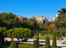 Park Of The Pleasant Retreat In Madrid Spain