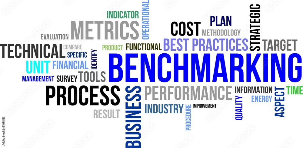 word cloud - benchmarking Stock Vector | Adobe Stock