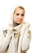 © lenets_tan - beautiful woman dressed for winter isolated on white background