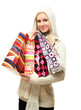 © lenets_tan - Portrait of a happy young woman holding shopping bags