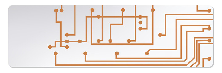 Poster - techno circuit web banners. EPS10 vector illustration