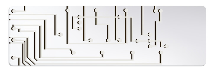 Poster - techno circuit web banners. EPS10 vector illustration