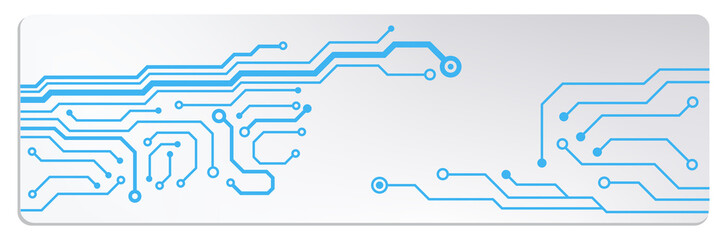 Poster - techno circuit web banners. EPS10 vector illustration