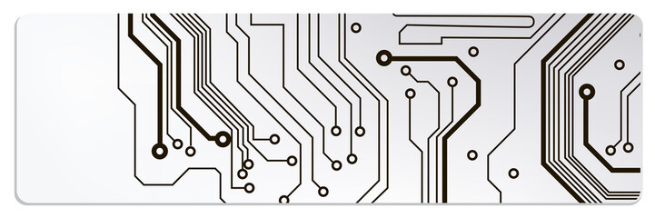 Poster - techno circuit web banners. EPS10 vector illustration