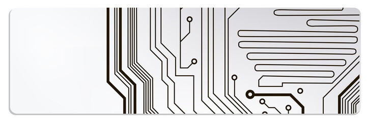 Poster - techno circuit web banners. EPS10 vector illustration