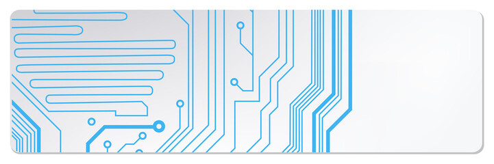 Poster - techno circuit web banners. EPS10 vector illustration