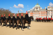 Parade With Horses In London