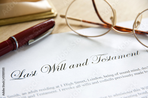 Cuadros en Lienzo Last Will and Testament Concept