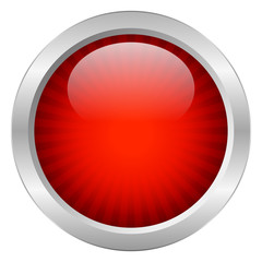 Poster - Vector red striped button