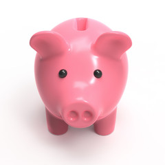 Wall Mural - 3d Piggy bank faces forward