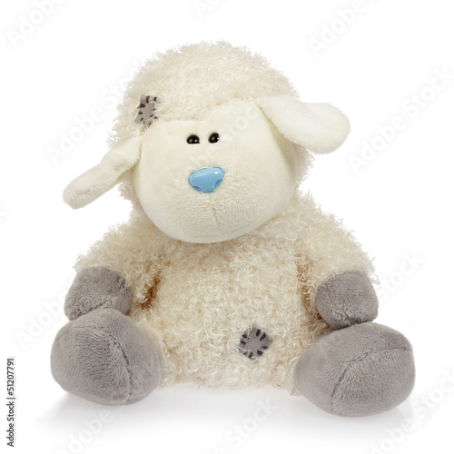 Naklejka ścienna petit mouton en peluche