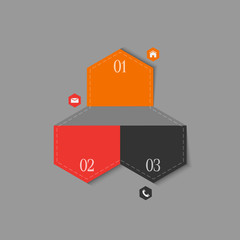 Wall Mural - trendy design template for infographics